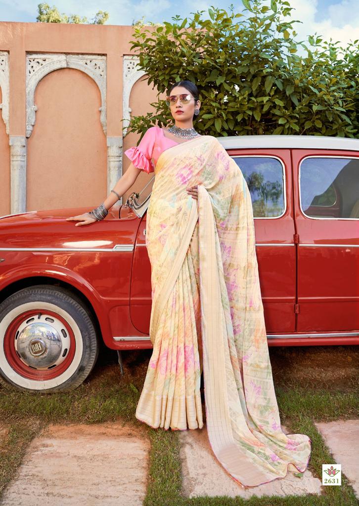 Kashvi Tanvi Fancy Chiffon Printed Ethnic Wear Designer Saree Collection